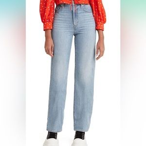 Levi’s high waisted straight jeans in Charlie boy